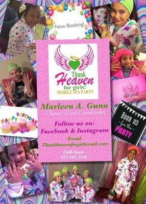 Thank Heaven For Girls Mobile Spa Party