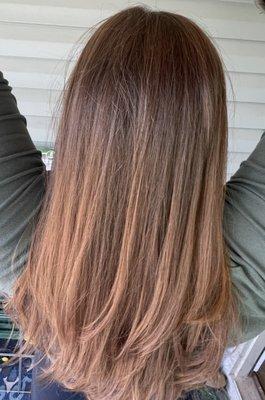 I should have asked Melissa to take a photo, but this is the best I could do.