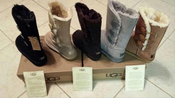 UGGS Belly Button $100 black, chestnut, gray, dark gray, chocolate, navy, sand