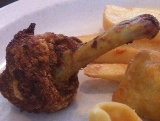 A chicken wing? Dry and disgusting!