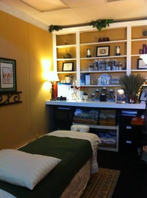 The new shelves that my Brother-in-Law built. Thanks, Mike!