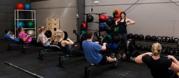 Warming up for class.