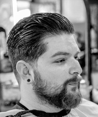 Brush Back Taperd Sides and Back