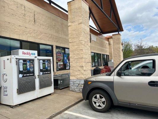 Funny we were just talking about driving off and forgetting the ice. Again.