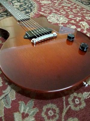 Mahogany Red fade with custom P-90