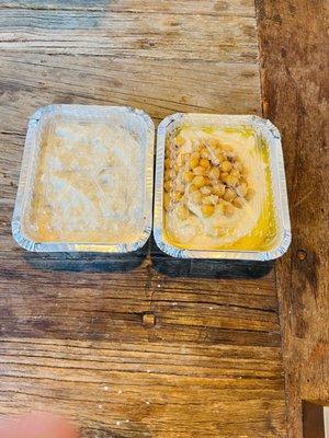 Picking up my order today which included authentic middle eastern style babaganoosh and hummus!