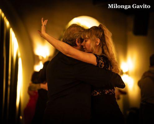 Dancing at Milonga Gavito!
