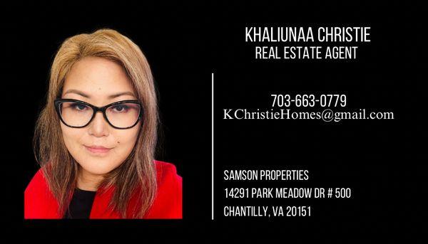 Khaliunaa Christie - KChristie Homes