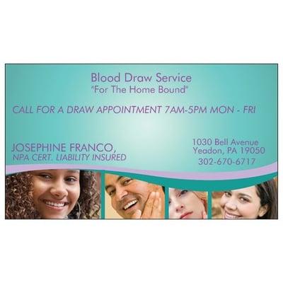 Blooddraw Services For The Homebound