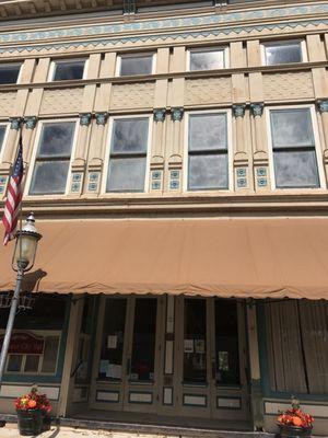 Exterior- located in a historic opera house