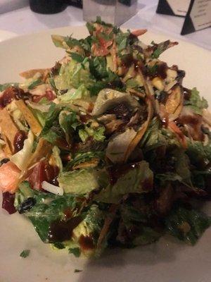 Rotisserie "no chicken" salad with honey chipotle dressing.