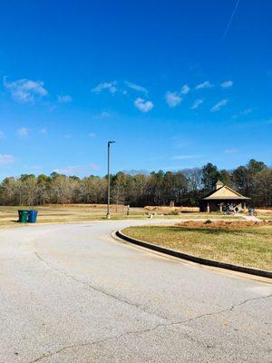 Nice restroom & water fountain building