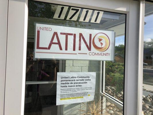 Saturday, May 23, 2020: front entrance at southeast corner of N. Roop St. and Beverly Dr.