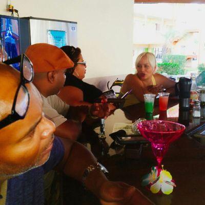 Friends and spirits as well as good music.