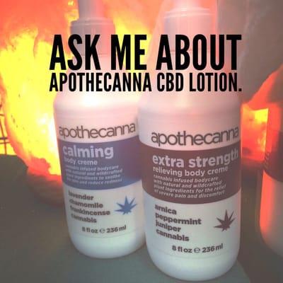 CBD lotion available as an add on
