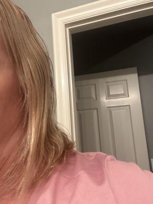 So many uneven strands of hair