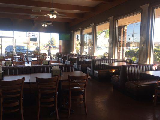 Plenty of seating inside!