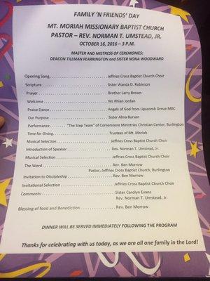 Mt Moriah Baptist Church