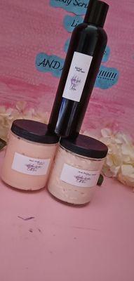 Lavender & Tangerine #BodyWash #BodyButter #SugarScrub Homemade for Dry Skin and Extra Moisture Throughout the Day .