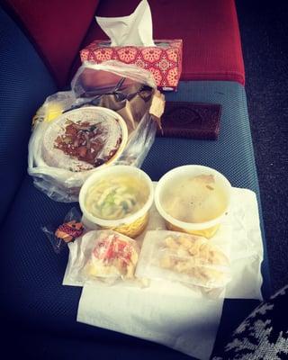 I ordered soups and veggies food, it was great.