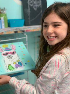 My daughter loves the llama she painted for a friend's birthday party!