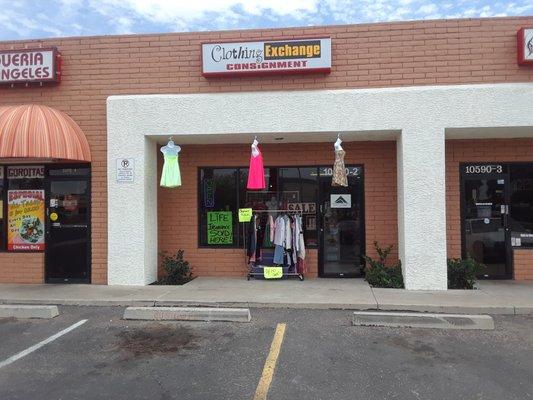 Inside of Clothing Exchange Consignment