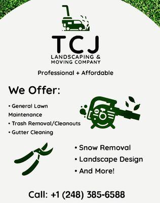 TCJ land Scaping and Moving