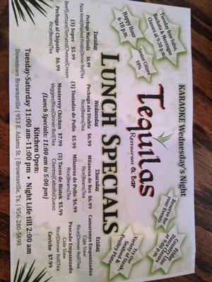 All kinds of specials