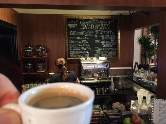 Walked up the beach to try out their Cuban coffee. It was VERY good.