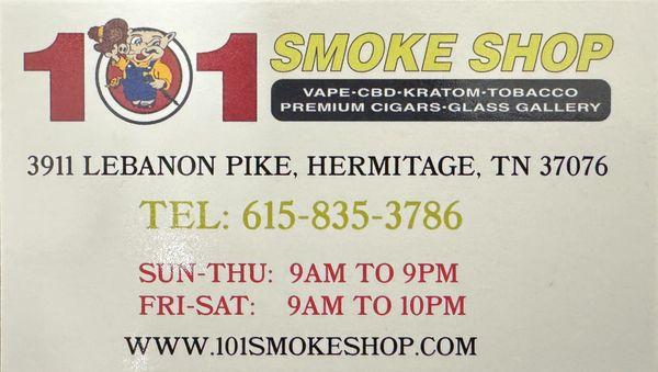 101 Smoke Shop