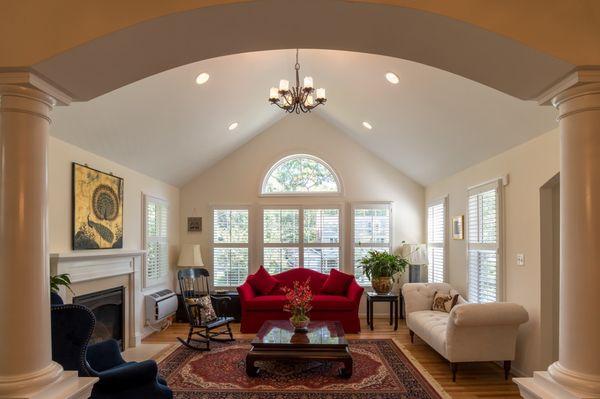 Beautiful addition in Vienna, VA with lots of windows to let in natural light.