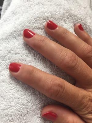 Pretty red nails for the Fourth of July!