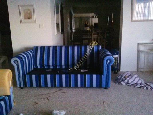 Re-upholstery on site. Live in a high-rise? Can't move furniture without a crane? Call me! I have a solution to every problem.