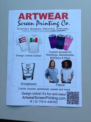 For your Screenprinting needs!