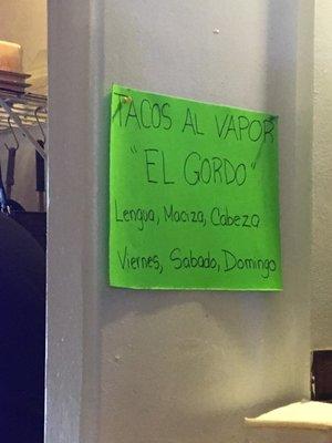 Tacos made fresh in the kitchen