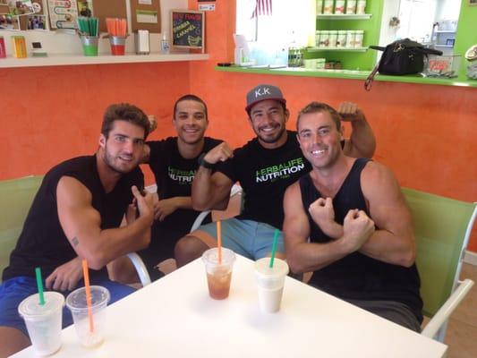 Shakes after the workout! #proteinshake #healthyclub