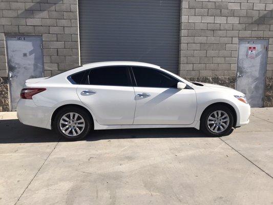 2018 Nissan Altima with Ceramic tint 5%