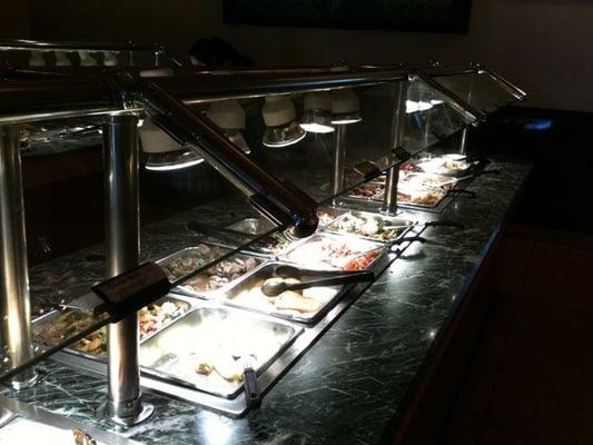One section of buffet