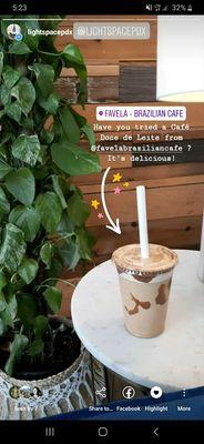 Favela Café is just downstairs and they make the best coffee!