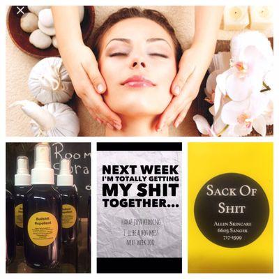 Are you struggling to get your shit together???
Try a relaxing facial