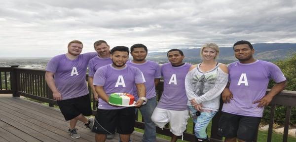 A-Team works hard and celebrates afterwards!