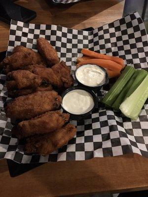 Breaded Chicken Wings- .50 Cents per wing on Wednesday's.