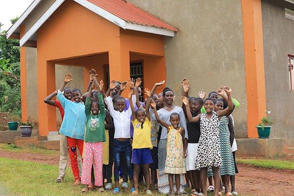 Kinship Kids at one of our Kinship Projects in Uganda