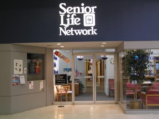 Front entrance located inside Oakwood Mall.