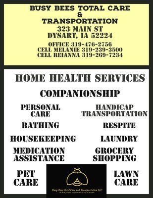 Busy bees total care and transportation