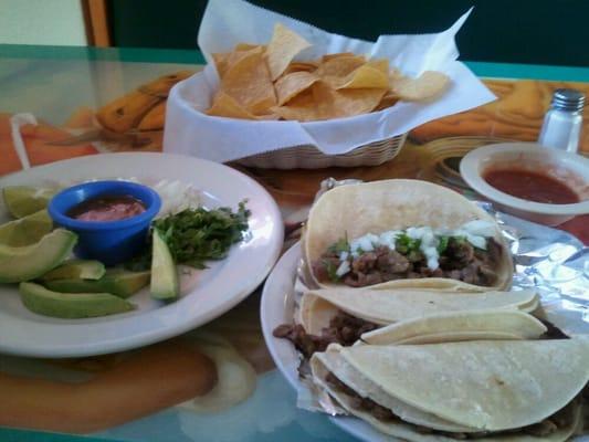 Carne asada tacos
