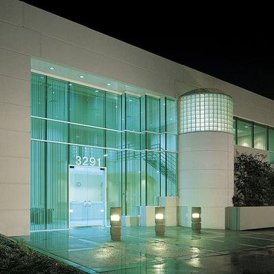 PWL Exterior at night