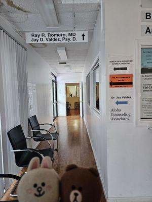 Walk down the hallway