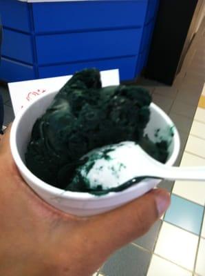Licorice ice cream