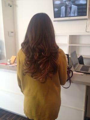 Soft Balayage with Blowout